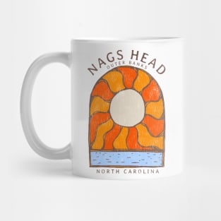 Nags Head, NC Summertime Vacationing Burning Sun Mug